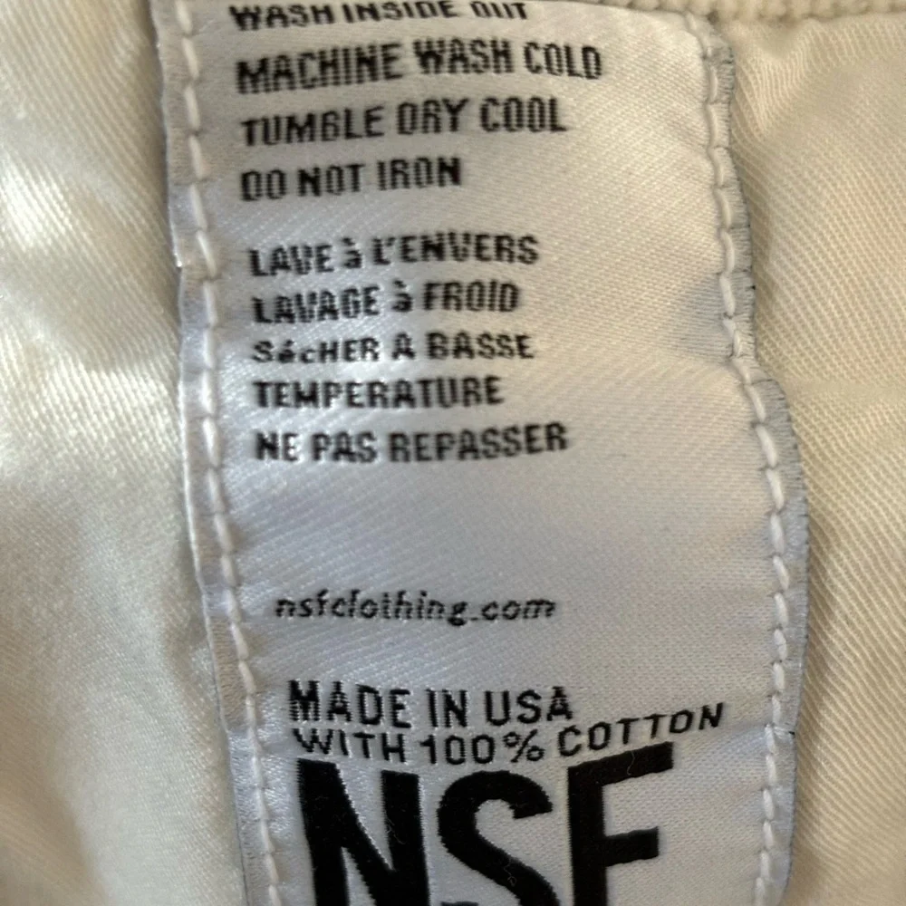 NSF Drawstring Corduroy Cropped Pants Size Small